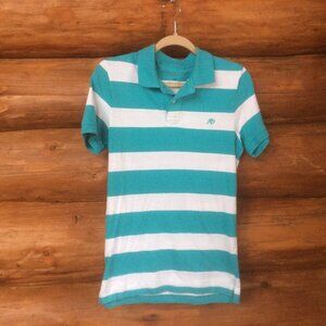 Aeropostale Classic Striped Polo Shirt Size Small